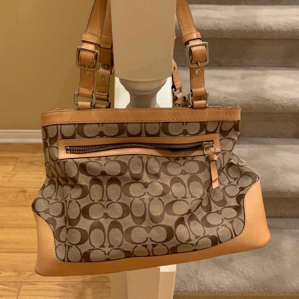 Coach medium tan tote